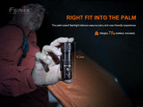 Fenix PD25R 800 Lumen LED Flashlight, Battery and EdisonBright Acc Carrying case Bundle