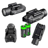 EdisonBright Olight PL2 (PL-2) Valkyrie 1200 lumen LED pistol light with 2 X CR123A lithium batteies bundle