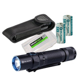 OLIGHT M2T Warrior 1200 Lumen CREE LED Flashlight EDC with EdisonBright Battery Carry case Bundle