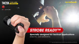 Nitecore TM20K 20,000 Lumen Rechargeable LED Flashlight with EdisonBright Brand Charging Adapter Bundle