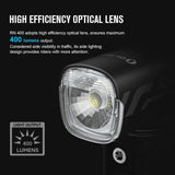 Olight 400 Lumen Bike Light RN 400 for Cycling, with Rechargeable Battery, Handle Bracket, Gopro Compatible Mount, Battery Carrying case Bundle