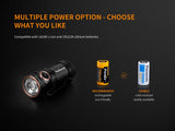 Fenix E18R 750 Lumen USB rechargeable CREE LED EDC/keychain Flashlight with EdisonBright back-up battery bundle