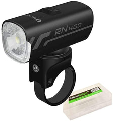 Olight 400 Lumen Bike Light RN 400 for Cycling, with Rechargeable Battery, Handle Bracket, Gopro Compatible Mount, Battery Carrying case Bundle