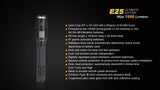 Fenix E25UE 2015 Ultimate Edition 1000 Lumen CREE XP-L V5 LED Flashlight with 2X ARB-L14 type 14500 rechargeable li-ion batteries and 2 X EdisonBright AA Alkaline batteries