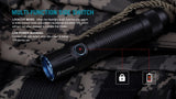 OLIGHT M2T Warrior 1200 Lumen CREE LED Flashlight EDC with EdisonBright Battery Carry case Bundle