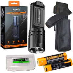 Fenix TK35UE v2.0 (TK35UEV2) 5000 Lumen LED Tactical Flashlight with 2 X Batteries and EdisonBright Charging Cable