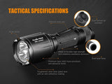 EdisonBright Fenix TK25 Red 1000 Lumens White / 310 Lumen Red Dual Beam LED Flashlight Rechargeable kit w USB Cable