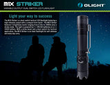 OLIGHT M1X 1000 Lumens Cree XM-L2 LED Flashlight Double Switch Tail Switch 18650 Battery Flashlight