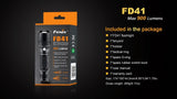 Fenix FD41 900 Lumen CREE LED adjustable focus (zoom-able) Flashlight with two EdisonBright CR123A Lithium Batteries