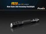 EdisonBright Fenix FD20 350 Lumen CREE LED adjustable focus (zoom-able) tactical Flashlight with holster, lanyard, clip and Two AA Alkaline batteries