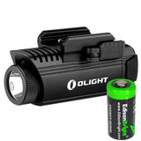 OLIGHT PL1 II Valkyrie 450 Lumen LED Pistol Light with EdisonBright CR123A Lithium Battery Bundle