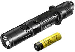 Nitecore MH12GTS 1800 Lumen Long Throw USB Rechargeable Flashlight, Black