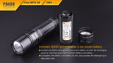 EdisonBright FENIX PD40R USB Rechargeable 3000 Lumen Cree XHP-70 LED Flashlight with, rechargeable battery and USB charging cable bundle