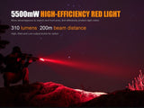 EdisonBright Fenix TK25 Red 1000 Lumens White / 310 Lumen Red Dual Beam LED Flashlight Rechargeable kit w USB Cable