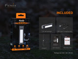 Fenix WT16R 300 Lumen rechargeable magnetic base Handheld flashlight/worklight with battery and EdisonBright charging cable carrying case