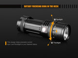 Fenix FD45 900 Lumen neutral white LED Flashlight with four EdisonBright NiMH Rechargeable AA Batteries & Charger