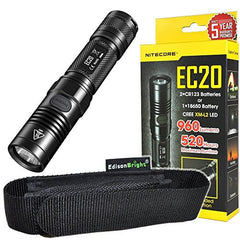 Nitecore EC20 960 Lumen CREE XM-L2 T6 LED Flashlight EDC with high quality EdisonBright holster