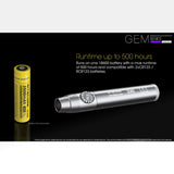 Nitecore GEM10 800 lm Gemstone Identification Flashlight, Black