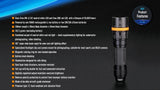 Fenix SD11 1000 Lumen CREE LED 100 meter submersible Diving Flashlight/photography light with Two EdisonBright CR123A Lithium Batteries