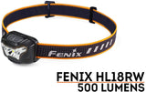 Fenix HL18RW USB Rechargeable 500 Lumen Flood/spot LED headlamp with EdisonBright USB Charging Cable