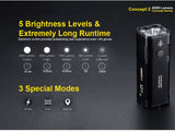 Nitecore Concept 2 (C2) 6500 Lumen Super Bright Compact Rechargeable Flashlight