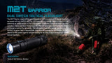 OLIGHT M2T Warrior 1200 Lumen CREE LED Flashlight EDC with EdisonBright Battery Carry case Bundle