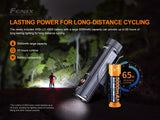 Fenix BC26R 1600 Lumen Rechargeable Bike Light with Edisonbright Battery Carrying case