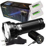 FENIX TK75 5100 Lumen 2018 Edition 4 CREE LED Flashlight/Searchlight with 2 X EdisonBright BBX3 battery carry cases bundle