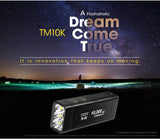 Nitecore TM10K TM10K Tiny Monster 10,000 Lumen Burst Rechargeable Flashlight, Black