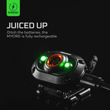 NEBO MYCRO 400 Lumen USB Rechargeable LED headlamp/cap light, with rechargeable battery and EdisonBright USB Charger Bundle