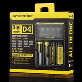 Nitecore Digicharger D4 Battery Four Bays Charger with LCD Display