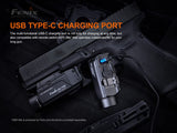 Fenix GL19R 1200 Lumen Rechargeable LED Flashlight, for Most Handguns and Pistols with EdisonBright Cable Holder case