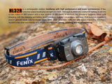 Fenix HL32R USB rechargeable 600 lumen CREE LED headlamp with red light, EdisonBright USB charging cable bundle