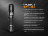 Fenix PD35 V2.0 1000 Lumen 2018 Tactical Flashlight with 2 X Rechargeable Batteries, are-X2 Charger and 2 X EdisonBright CR123A Batteries