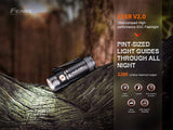 Fenix E18R V2 1200 Lumens EDC Rechargeable Flashlight with Edisonbright Holster Bundle