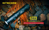 Nitecore EC23 1800 Lumens High Performance LED Flashlight and EdisonBright BBX3 Battery carry case