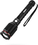 NEBO Redline 6K lumen (6000 lumen) rechargeable high power LED flashlight 6822 with EdisonBright USB powered LED reading light bundle