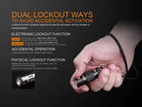 Fenix E16 700 Lumen CREE neutral white LED EDC/keychain Flashlight EdisonBright CR123A Lithium Battery bundle