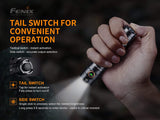 Fenix LD30 1600 Lumen LED Tactical Flashlight, 3500 mAh Rechargeable Battery with EdisonBright Battery Carry case Bundle