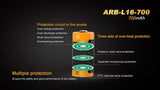 Fenix ARB-L16-700 Rechargeable Li-ion 700mAh 16340/RCR123A Battery