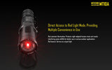 Nitecore MT10A 920 Lumens White/Red light source LED Tactical Flashlight and EdisonBright AA/14500 Alkaline/Li-ion/Ni-MH batteries
