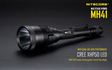 Nitecore MH41 2150 lumen CREE LED rechargeable flashlight/ searchlight, 2X Nitecore rechargeable 18650 batteries with EdisonBright 4 port USB charging hub bundle