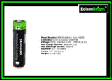 4 Pack EdisonBright EBR34 3400mAh 18650 rechargeable Li-ion protected batteries