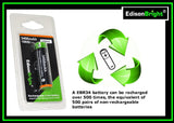 8 Pack EdisonBright EBR34 3400mAh 18650 rechargeable Li-ion protected batteries