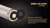 Fenix ARB-L18-2600 Li-ion  Rechargeable 2600mAh 3.6v 18650 Protected Battery