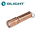 Olight i3eCu Copper 120 Lumen compact LED flashlight keychainOlight Mini Flashlight 120 Lumens i3E Solid Copper AAA Flashlight Compact Tiny Keychain EDC Key Ring Pendant AAA i3s Phillps