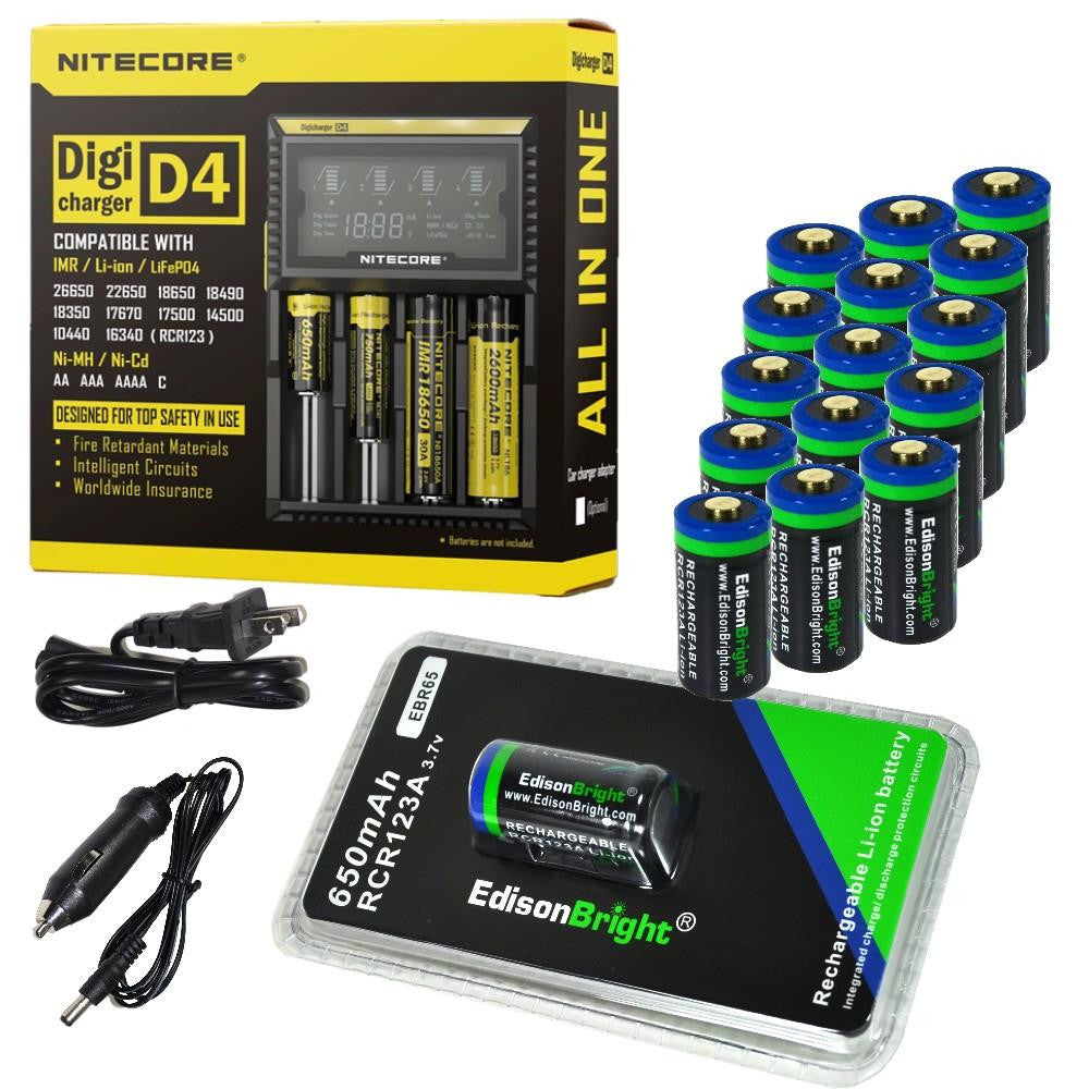  Each of the four battery slots monitors and charges independently • Compatible with and identifies Li-ion (26650, 22650, 18650, 17670, 18490, 17500, 18350, 16340(RCR123), 14500, 10440), Ni-MH and Ni-Cd (AA, AAA, AAAA, C) rechargeable batteries • Two conveniently located side buttons allow easy selection of specific battery types and charging parameters • Intelligent circuitry detects the battery type and status before entering automatic charge mode (CC, CV, dV/dt) • Automatically detects battery power stat