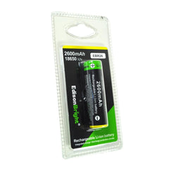 Single Genuine EdisonBright EBR26 2600mAh 18650 3.7v Li-Ion rechargeable protected battery