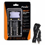 Fenix ARE-C1+ Plus smart digital display home/in-car battery charger  with US charging cable