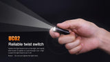 FENIX UC02 USB Rechargeable 130 Lumen Cree LED keychain Flashlight (Black) EDC